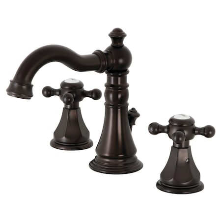 Kingston Brass FSC1975BX Widespread Bathroom Faucet with Pop-Up Drain, Oil Rubbed Bronze FSC1975BX